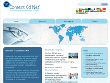 Tablet Screenshot of contentednet.com